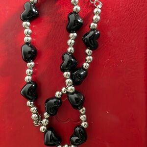 Plastic heart necklace